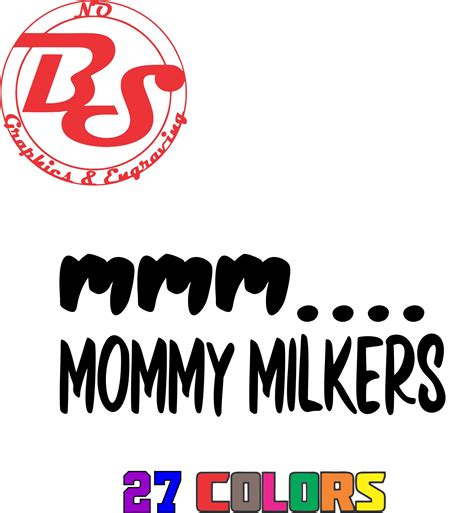 Big mommy milkers club Sticker Vinyl Bumper Sticker 6 Mil Thick